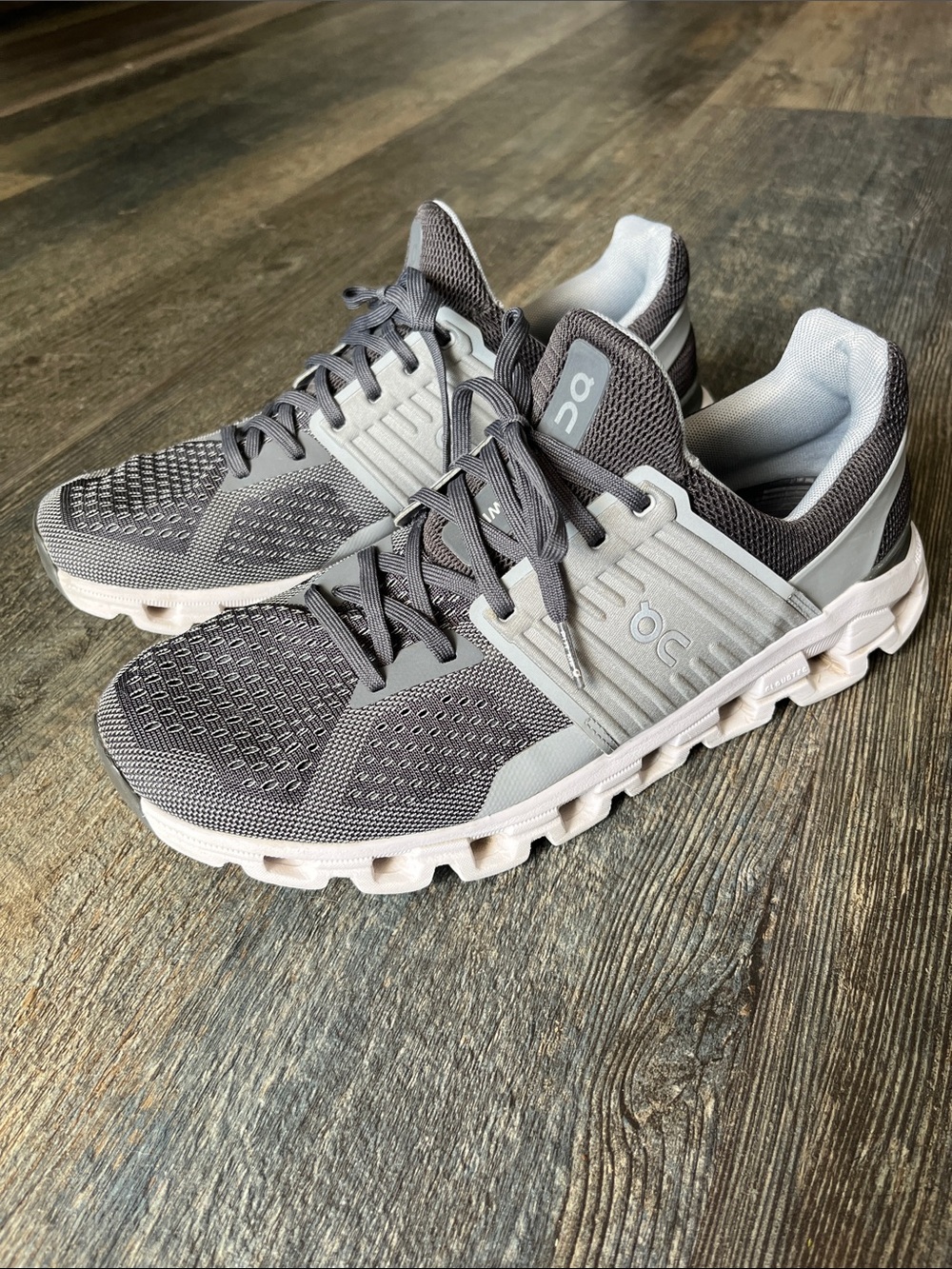 ON Men's Cloudswift Running Sneaker Shoes, Rock/Slate, Size M9